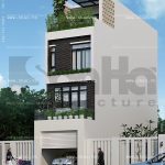 Nhà ống mặt tiền 4m lệch tầng sh nod 0112