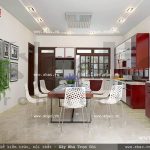 Phòng ăn đem lại cảm giác vui vẻ và ấm cúng sh btp 0057