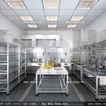 Phòng bếp tầng 1 của khách sạn sh ks 0020