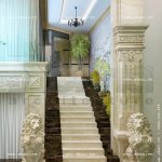 thiết kế cầu thang khách sạn đẹp sh ks 0020