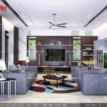 Thiết kế phòng khách đẹp sh btd 0033