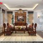 Phòng khách kiểu cổ điển sang trọng sh btp 0058