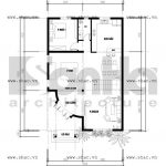 Bàn vẽ mặt bằng tầng 1 sh btp 0059