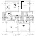 Bản vẽ mặt bằng tầng 2 sh btp 0060
