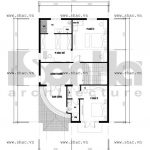 Bàn vẽ mặt bằng tầng 2 sh btp 0059