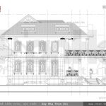 Bản vẽ mặt bên 2 biệt thự sh btp 0060