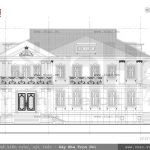 Bản vẽ mặt bên biệt thự sh btp 0060