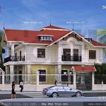 Biệt thự 2 tầng kiểu pháp đẹp sh btp 0060