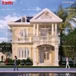 Biệt thự 2 tầng phong cách châu âu sh btp 0058