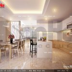 Không gian bếp ăn đơn giản sh nod 0114