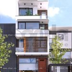 Mặt tiền nhà phố đẹp kiến trúc hiện đại sh nod 0114