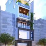 Nhà ống 5 tầng kiến trúc hiện đại sh nod 0115