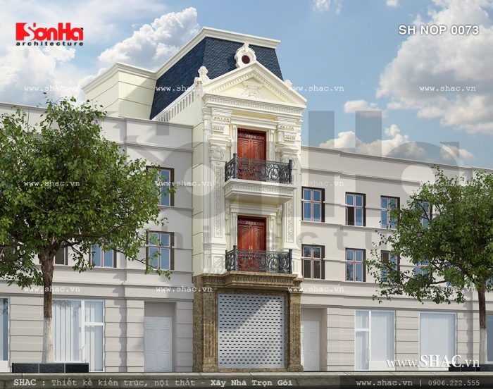 Nhà phố kiến trúc pháp nhẹ nhàng sh nop 0073