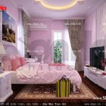 Phòng con gái màu hồng sh btp 0058