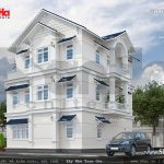 Biệt thự 3 tầng kiểu châu Âu đơn giản sh btp 0063