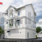 Biệt thự trắng 3 tầng đẹp sh btp 0063