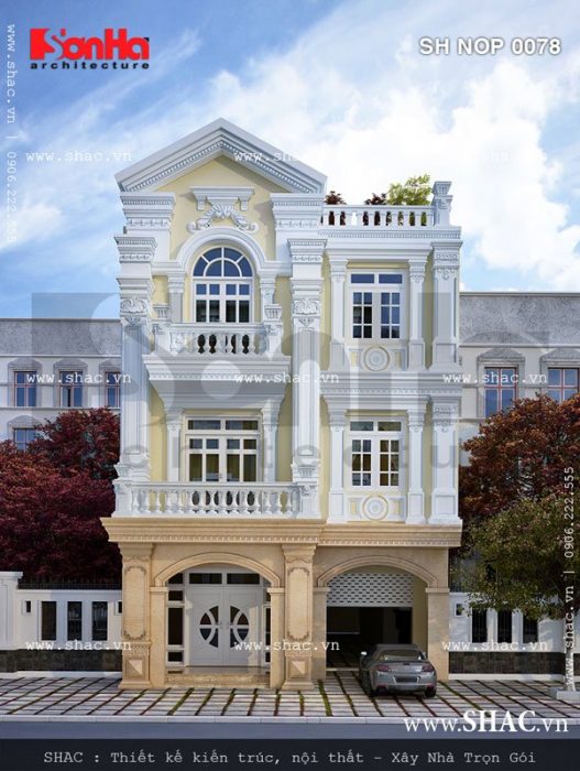 Mặt tiền nhà phố rộng 8m sh nop 0078