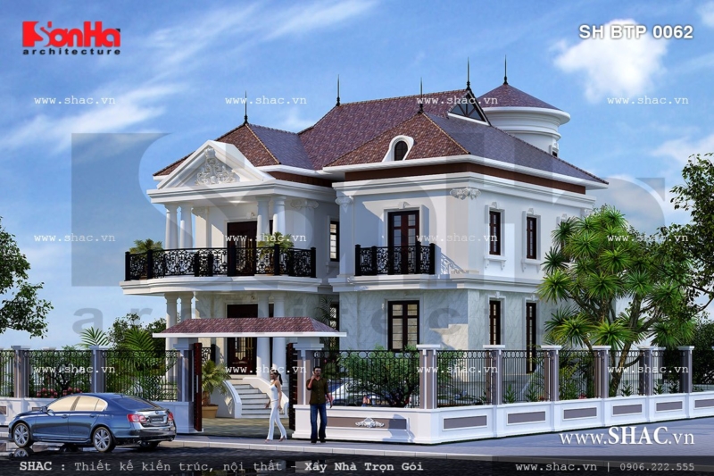 Biệt thự 2 tầng có sân vườn đẹp sh btp 0062