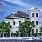 Mẫu biệt thự hai tầng đẹp sh btp 0062