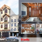 Nhà phố 4 tầng phong cách tân cổ điển sh nop 0079