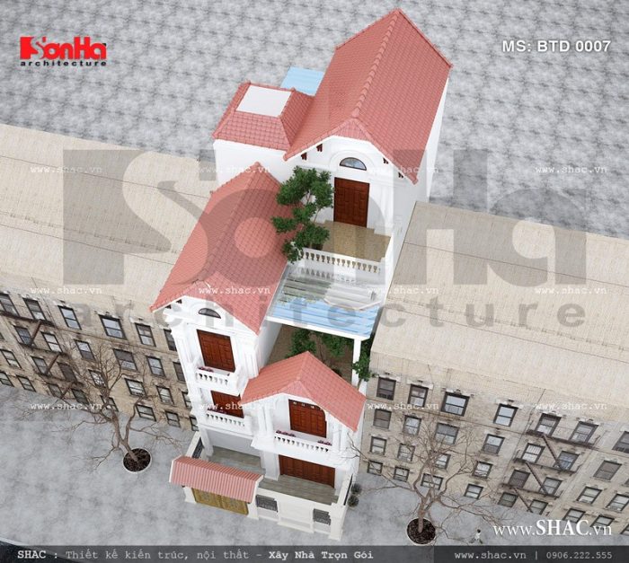 Ngôi nhà phố khi nhìn từ trên cao sh nop 0076