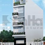 Nhà ống 5 tầng phong cách hiện đại sh nod 0119