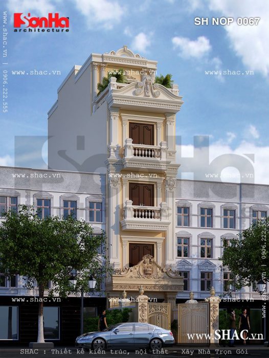 Nhà phố 5 tầng kiểu pháp sh nop 0077