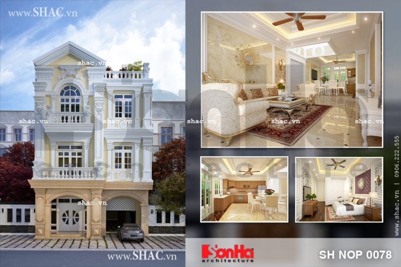 Nhà phố giả biệt thự pháp sh nop 0078