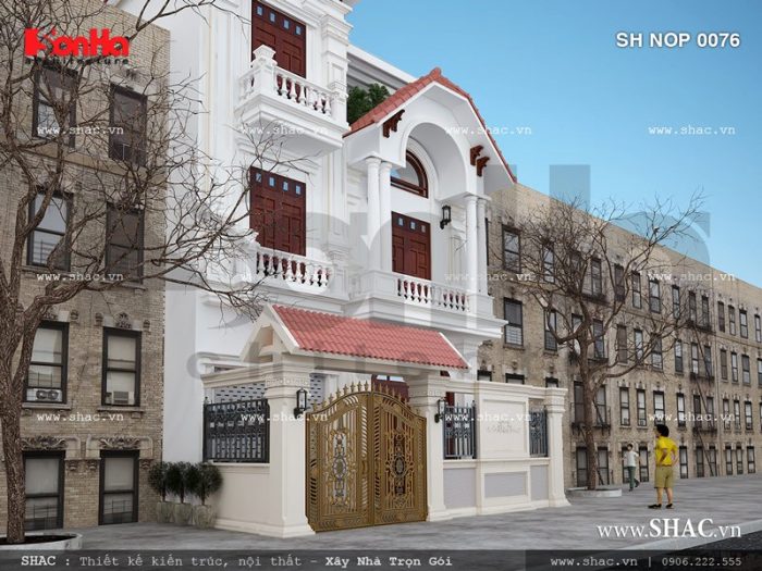 Nhà phố ghép lô mặt tiền rộng sh nop 0076