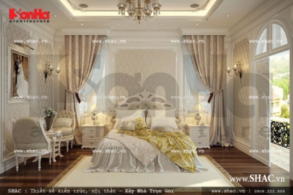Phòng ngủ sang trọng phong cách pháp sh btld 0018