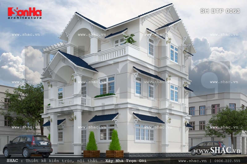 Biệt thự phong cách châu Âu sh btp 0063