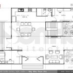 Bản vẽ mặt bằng biệt thự tầng 1 sh btd 0035