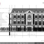Bản vẽ mặt đứng của biệt thự sh btp 0065