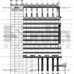 Bản vẽ mặt bằng đứng của khách sạn sh ks 0021