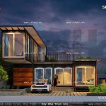 Biệt thự 2 tầng kiểu hiện đại sh btd 0035