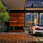 Cận cảnh công trình biệt thự sh btd 0035