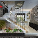 Cầu thang được thiết kế đẹp sh nod 0123