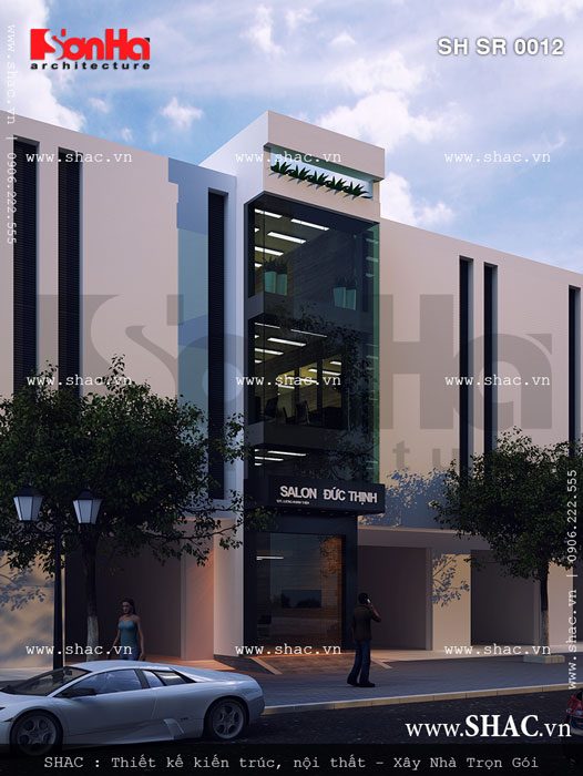 Hair salon 3 tầng hiện đại Hair salon 3 tầng hiện đại sh sr 0012