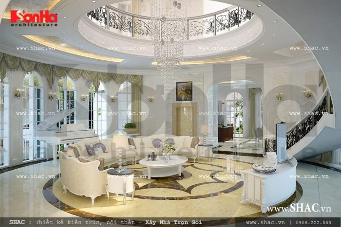 Không gian phòng khách sang trọng sh btp 0065