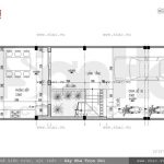 Mặt bằng công năng tầng 1 của nhà ống sh nod 0121