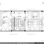 Mặt bằng công năng tầng 2 của nhà ống sh nod 0121