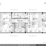 Mặt bằng công năng tầng 3 của nhà ống sh nod 0121