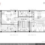 Mặt bằng công năng tầng 4 của nhà ống sh nod 0121