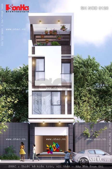 Mặt tiền nhà ống 4m rưỡi sh nod 0120