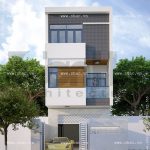 Mặt tiền nhà ống đơn giản và hiện đại sh nod 0122