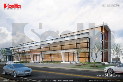 Mẫu thiết kế showroom oto sang trọng sh sr 0014