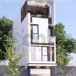 Nhà ống 4 tầng kiểu hiện đại đẹp sh nod 0120