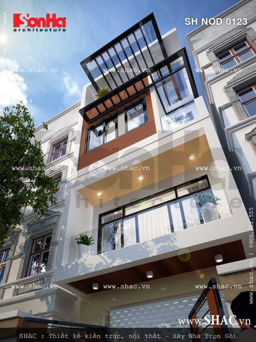 Nhà ống hiện đại trong thiết kế sh nod 0123