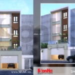 Nhà ống hiện đại có mặt tiền đơn giản sh nod 0121