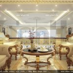 Phòng khách tầng lửng sang trọng sh btp 0064